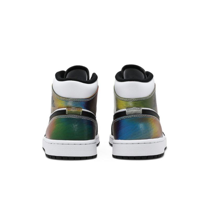 Air Jordan 1 Mid Se Hvit Svart Herresko