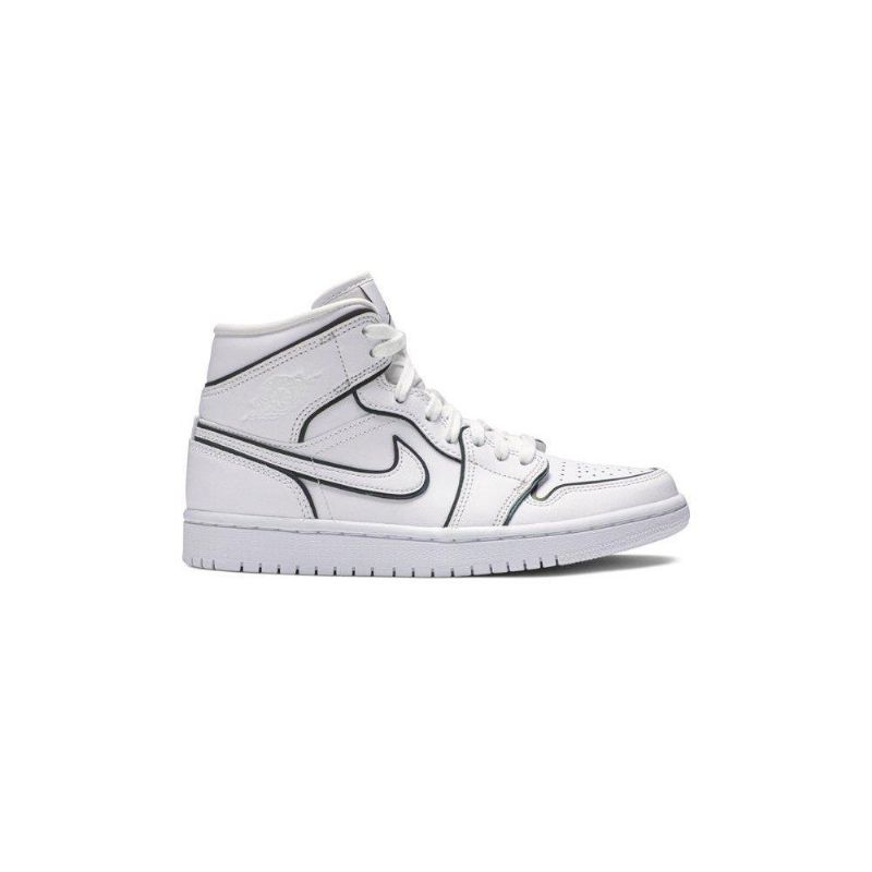 Air Jordan 1 Mid Se Hvite Damesko
