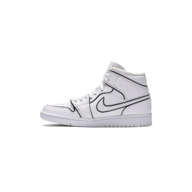 Air Jordan 1 Mid Se Hvite Damesko
