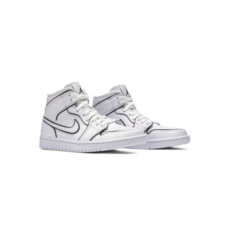 Air Jordan 1 Mid Se Hvite Damesko
