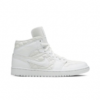 Air Jordan 1 Mid Se Hvite Damesko
