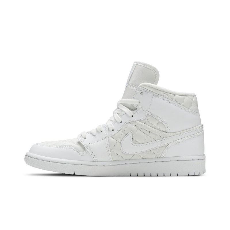Air Jordan 1 Mid Se Hvite Damesko