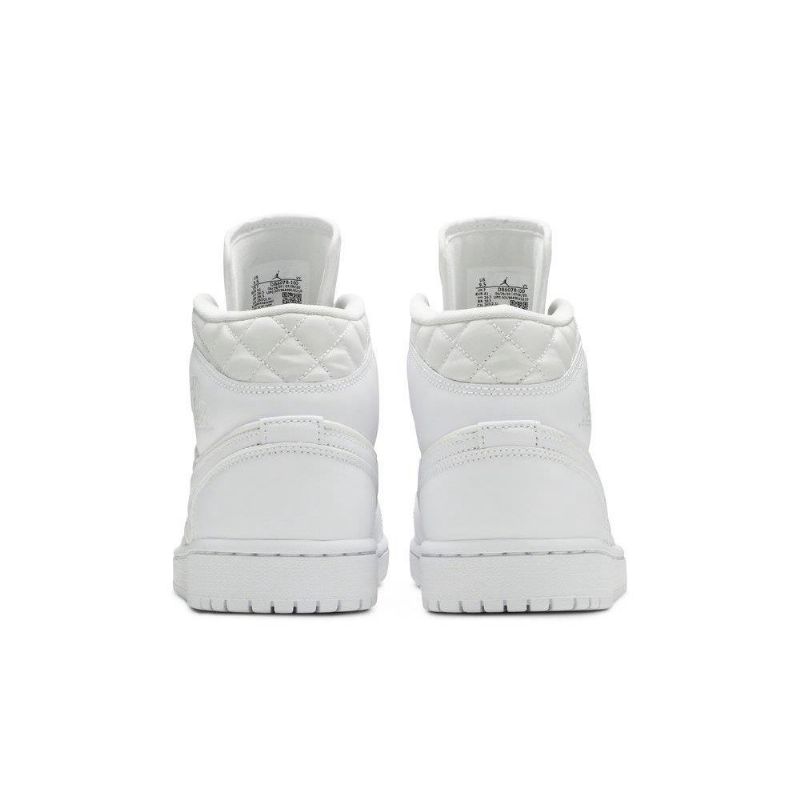 Air Jordan 1 Mid Se Hvite Damesko