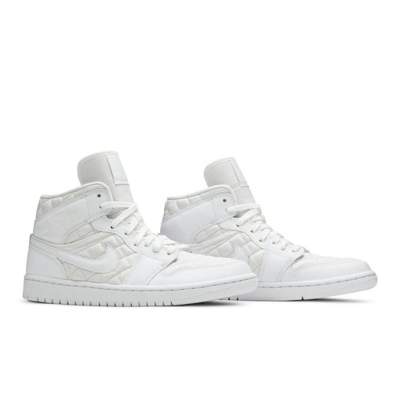 Air Jordan 1 Mid Se Hvite Damesko