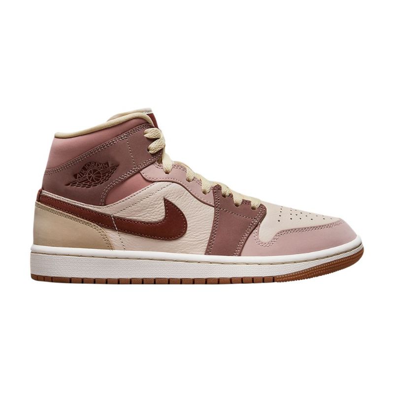 Air Jordan 1 Mid Se Oransje Rosa Lilla Damesko
