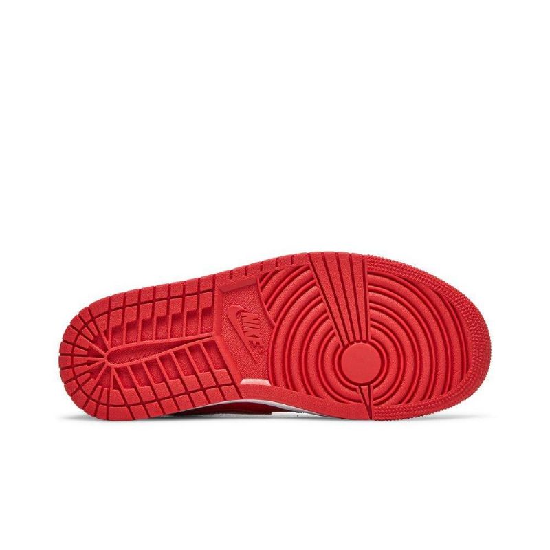 Air Jordan 1 Mid Se Rød Hvit Damesko