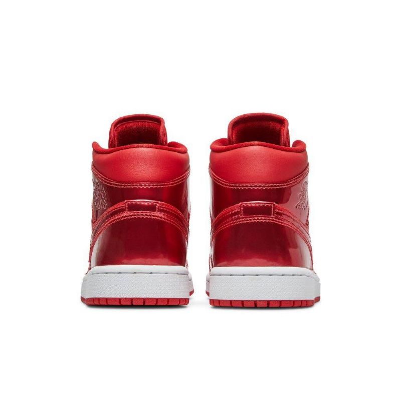 Air Jordan 1 Mid Se Rød Hvit Damesko