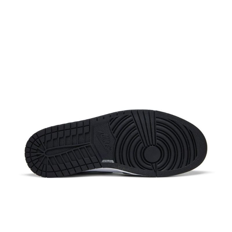 Air Jordan 1 Mid Se Svart Lilla Hvit Herresko
