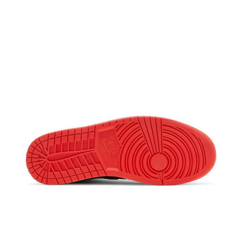 Air Jordan 1 Mid Se Svart Rød Grønt Gull Herresko