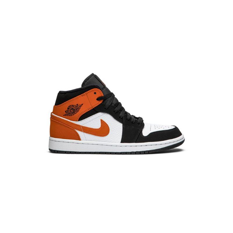 Air Jordan 1 Mid Svart Brun Hvit Herresko