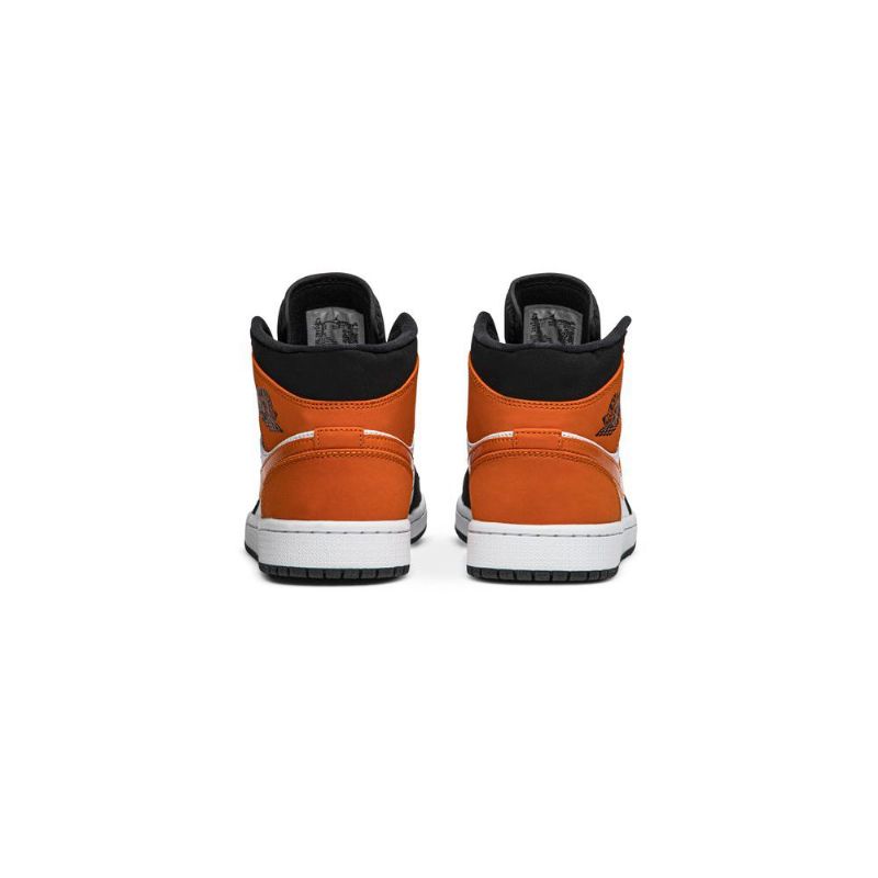 Air Jordan 1 Mid Svart Brun Hvit Herresko