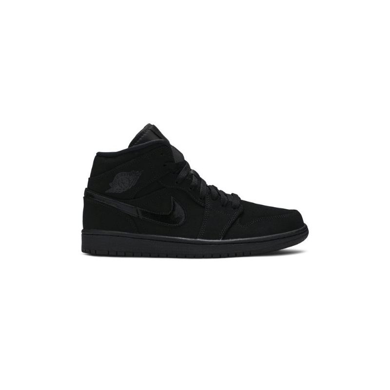 Air Jordan 1 Mid Svart Herresko