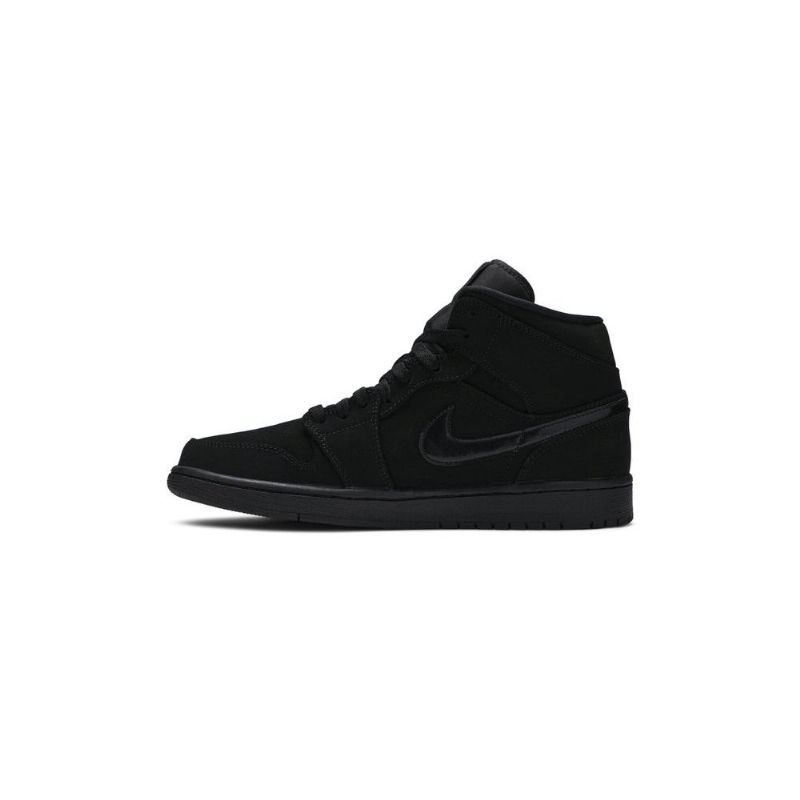 Air Jordan 1 Mid Svart Herresko
