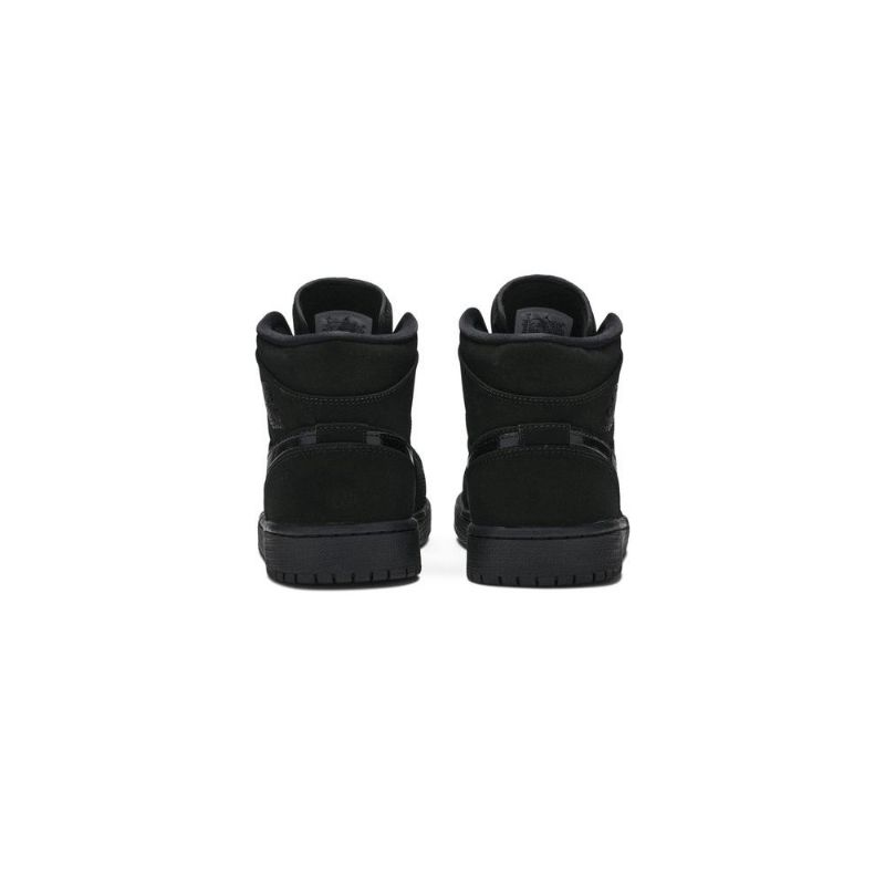Air Jordan 1 Mid Svart Herresko