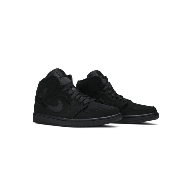 Air Jordan 1 Mid Svart Herresko
