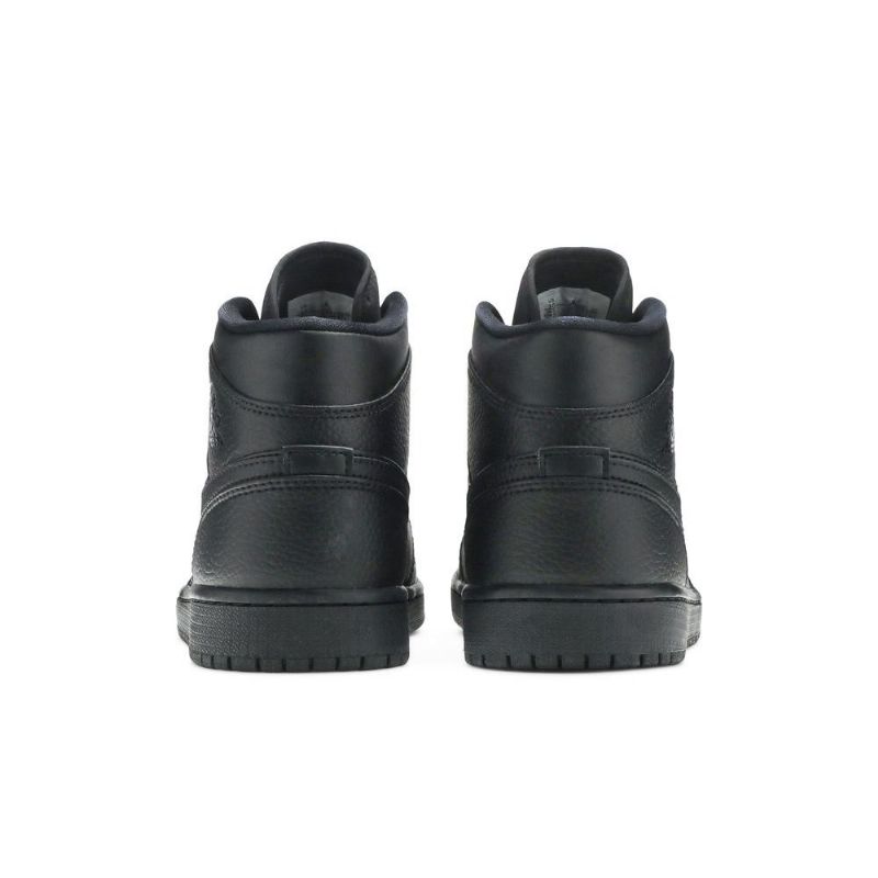 Air Jordan 1 Mid Svart Herresko