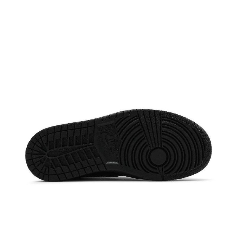 Air Jordan 1 Mid Svart Hvit Damesko