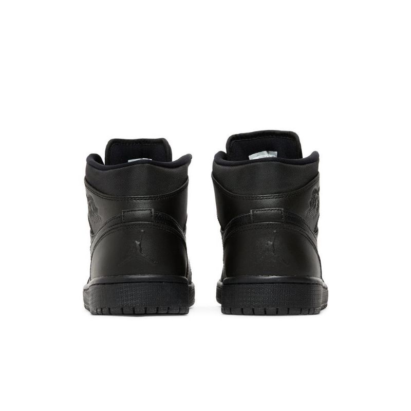 Air Jordan 1 Mid Svart Hvit Herresko