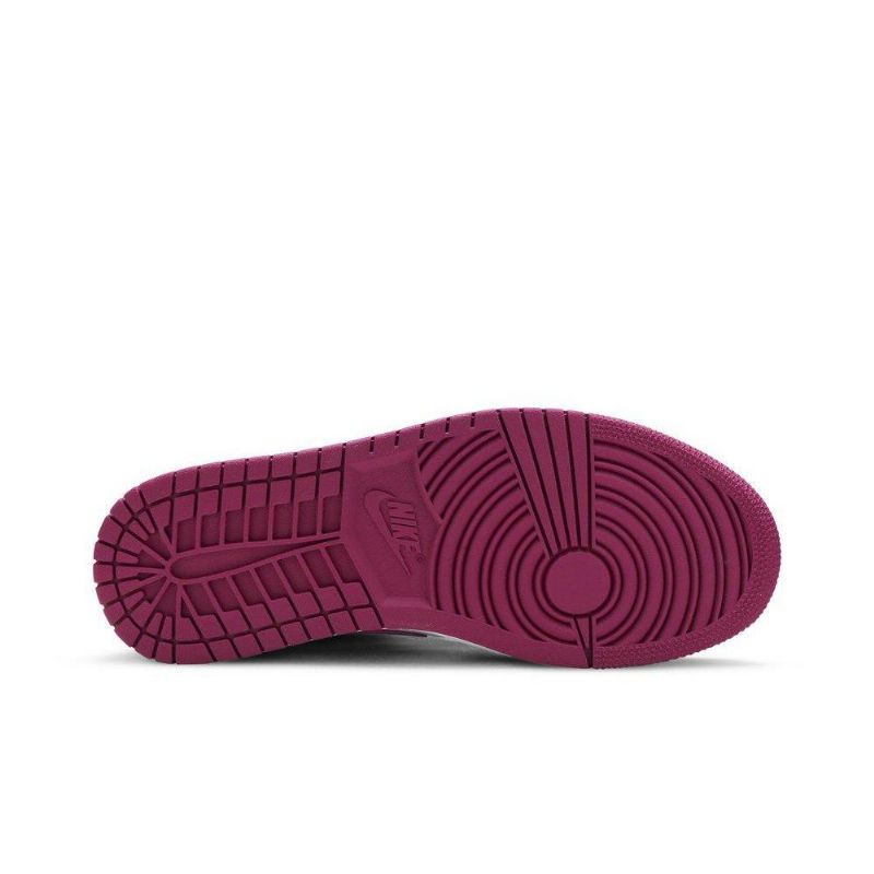 Air Jordan 1 Mid Svart Lilla Hvit Damesko