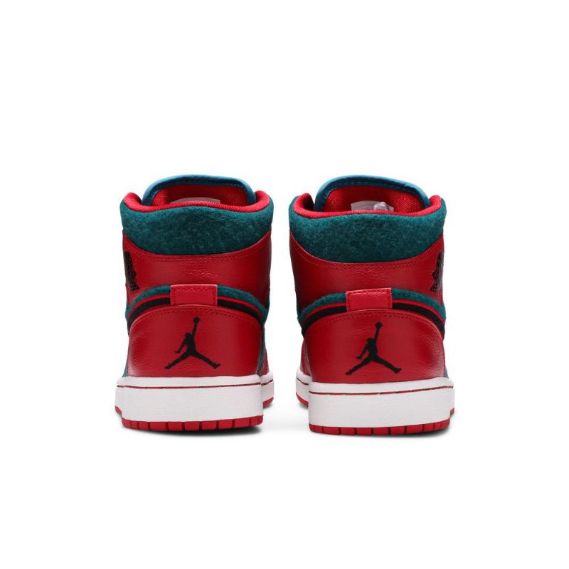 Air Jordan 1 Midt Rød Blå Svart Herresko