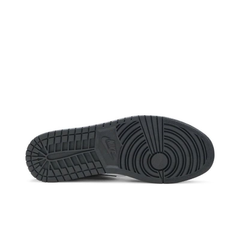 Air Jordan 1 Midt Rød Hvit Svart Herresko