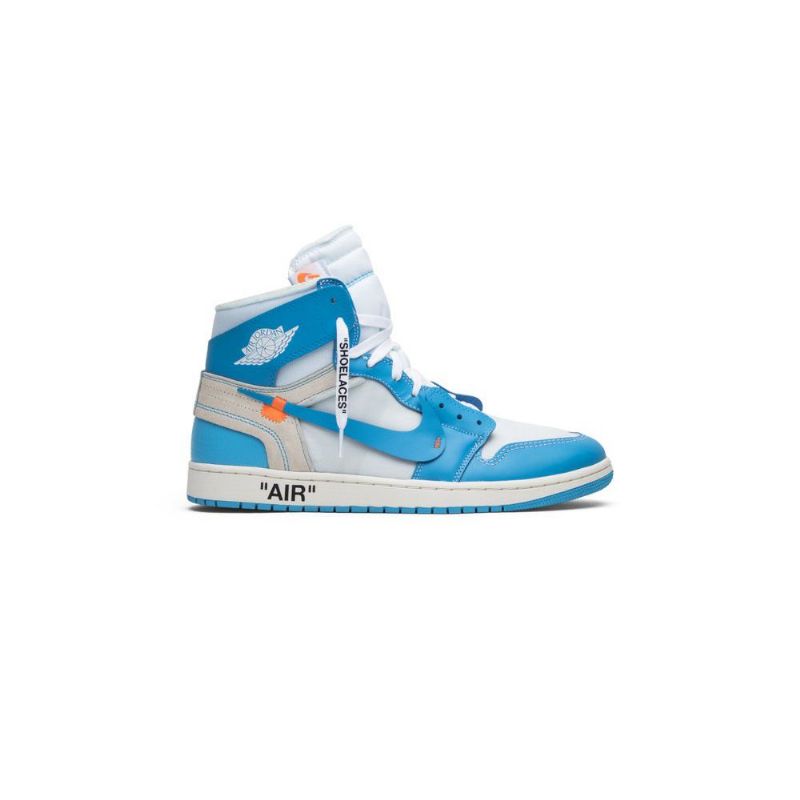 Air Jordan 1 Off-hvit Retro Høy Og Hvit Blå Herresko