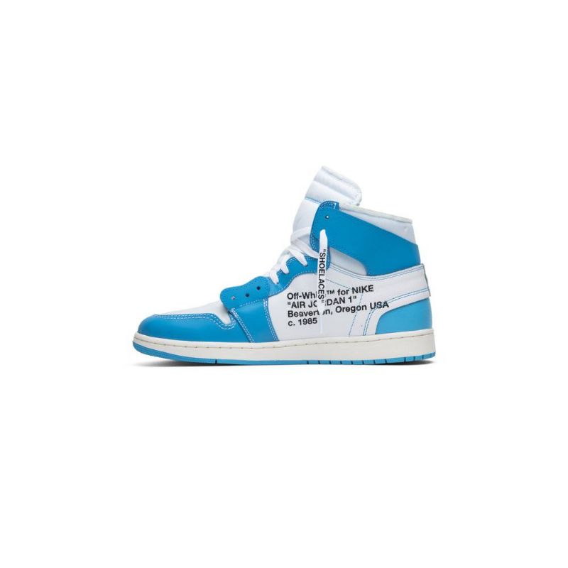 Air Jordan 1 Off-hvit Retro Høy Og Hvit Blå Herresko