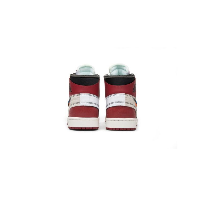 Air Jordan 1 Off-hvit Retro Høy Og Hvit Svart Rød Herresko
