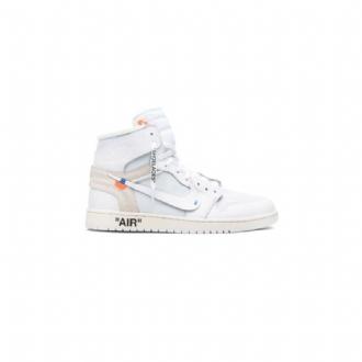 Air Jordan 1 Off-hvit Retro Høye Og Hvite Herresko