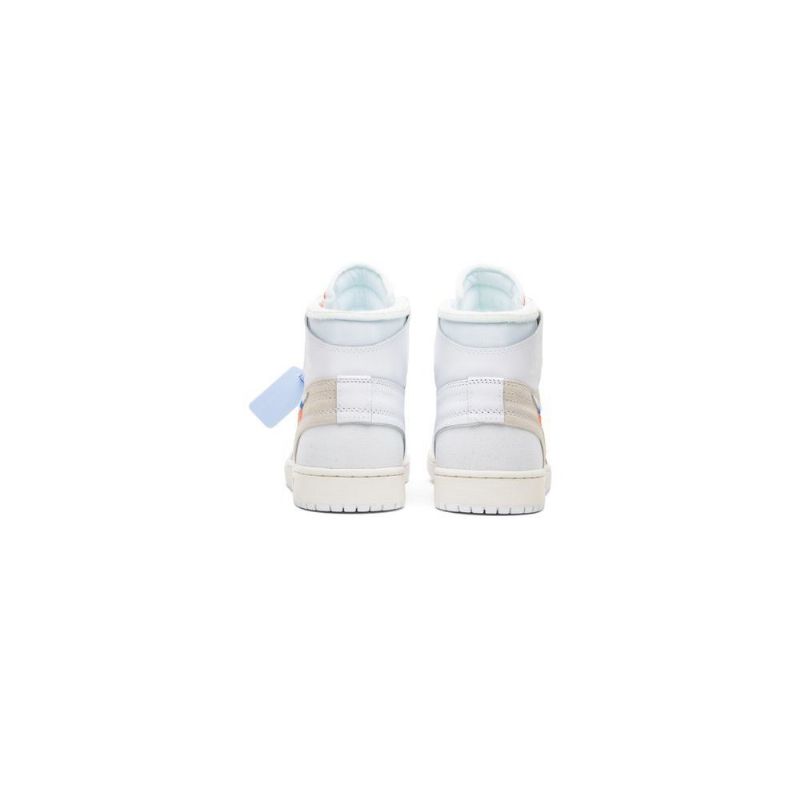 Air Jordan 1 Off-hvit Retro Høye Og Hvite Herresko