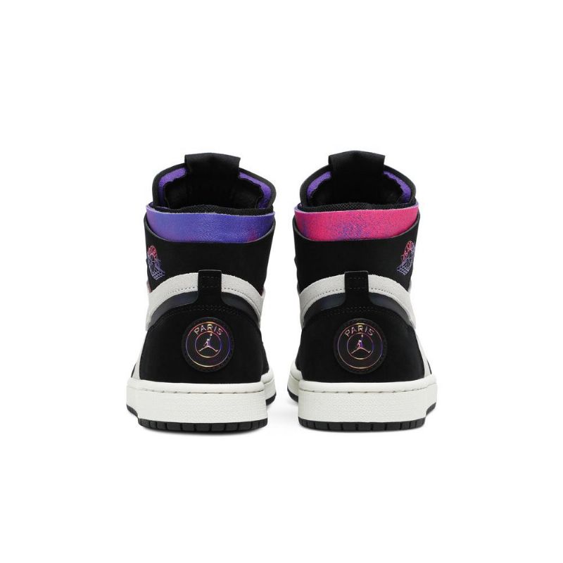 Air Jordan 1 Paris Saint-germain Høy Zoom Komfort Hvit Svart Lilla Rosa Herresko