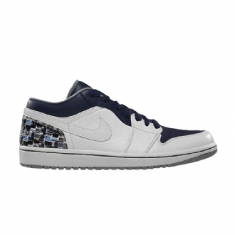 Air Jordan 1 Phat Lav Hvit Grå Mørke Blå Herresko