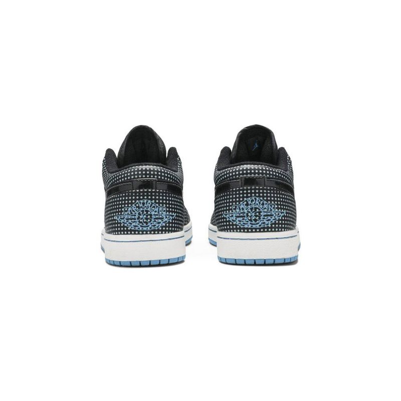 Air Jordan 1 Phat Low Svart Blå Hvit Herresko