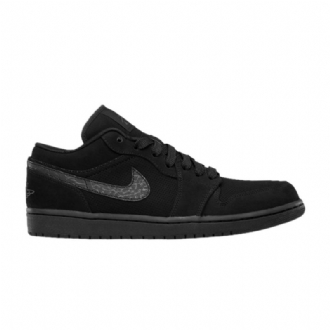 Air Jordan 1 Phat Low Svart Grå Herresko
