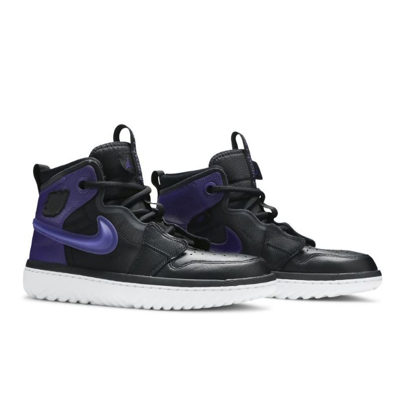 Air Jordan 1 React Lilla Svarte Herresko