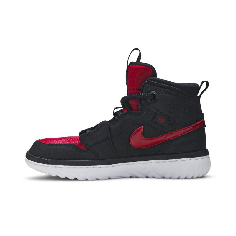 Air Jordan 1 React Svart Rød Hvit Herresko