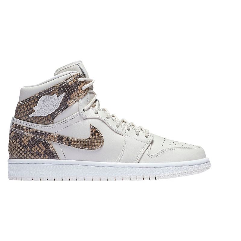 Air Jordan 1 Retro High Premium Hvit Brun Damesko