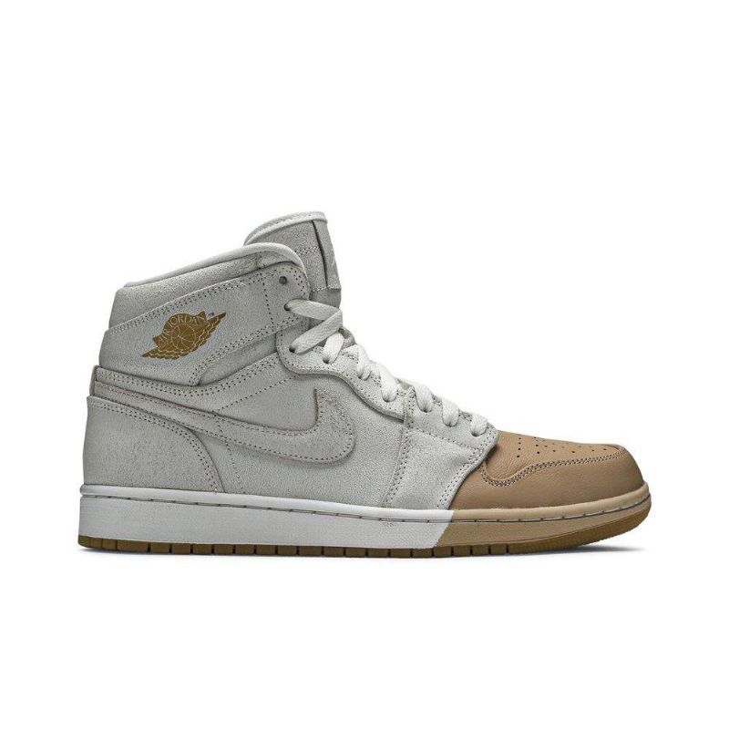 Air Jordan 1 Retro High Premium Hvitt Gull Damesko