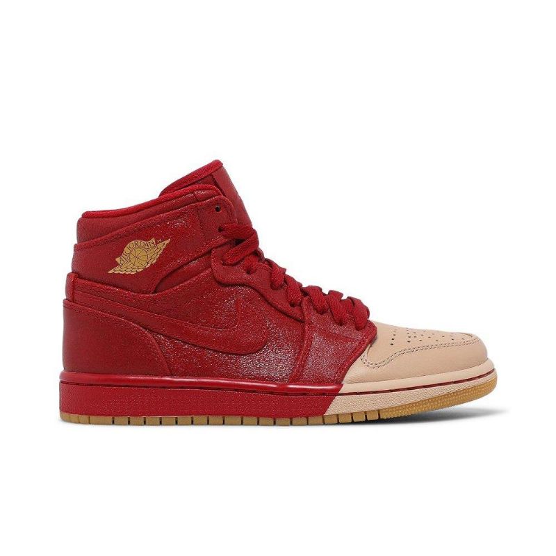 Air Jordan 1 Retro High Premium Rødbrune Damesko