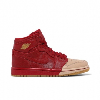 Air Jordan 1 Retro High Premium Rødbrune Damesko