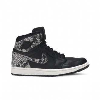 Air Jordan 1 Retro High Premium Svart Grå Damesko