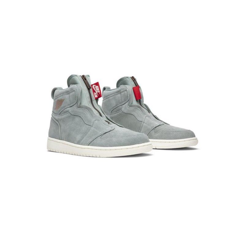 Air Jordan 1 Retro High Zip Grønn Rød Damesko
