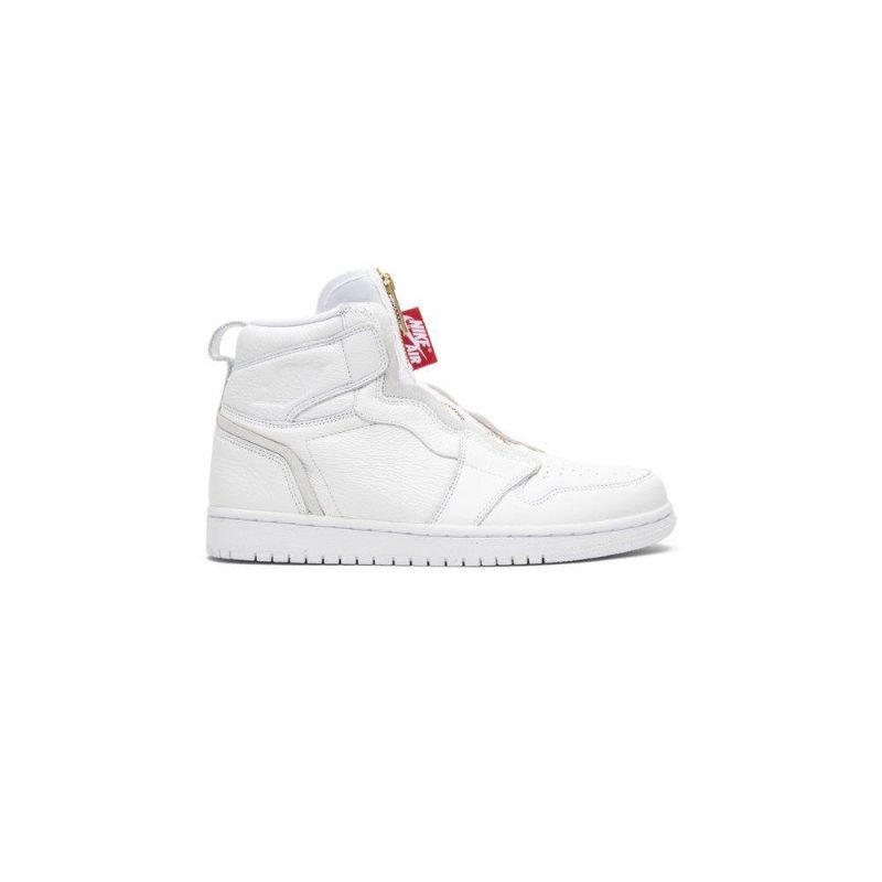 Air Jordan 1 Retro High Zip Hvit Rød Damesko