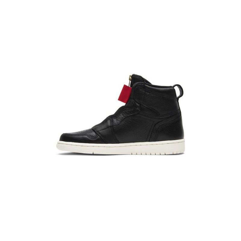 Air Jordan 1 Retro High Zip Svart Hvit Damesko