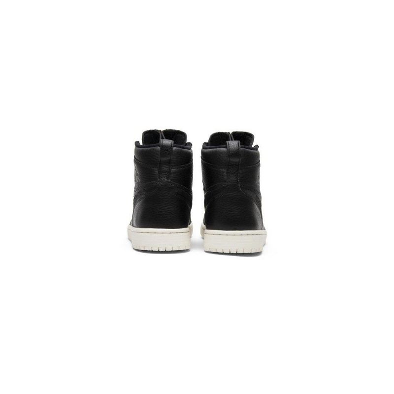 Air Jordan 1 Retro High Zip Svart Hvit Damesko