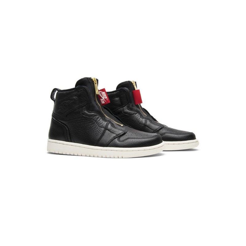 Air Jordan 1 Retro High Zip Svart Hvit Damesko