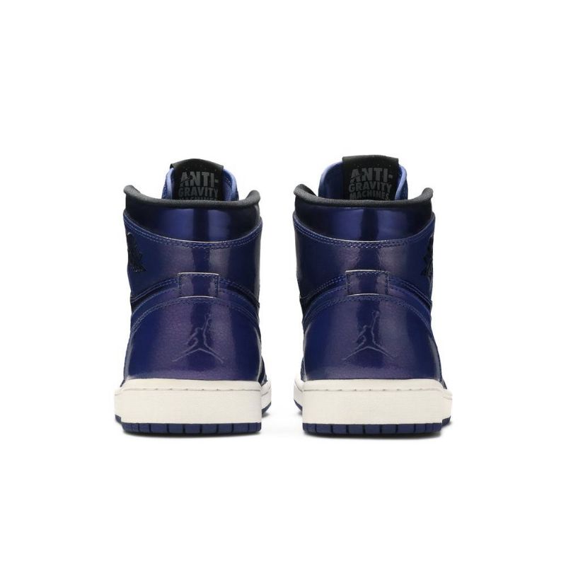 Air Jordan 1 Retro Høy Blå Svart Hvit Herresko