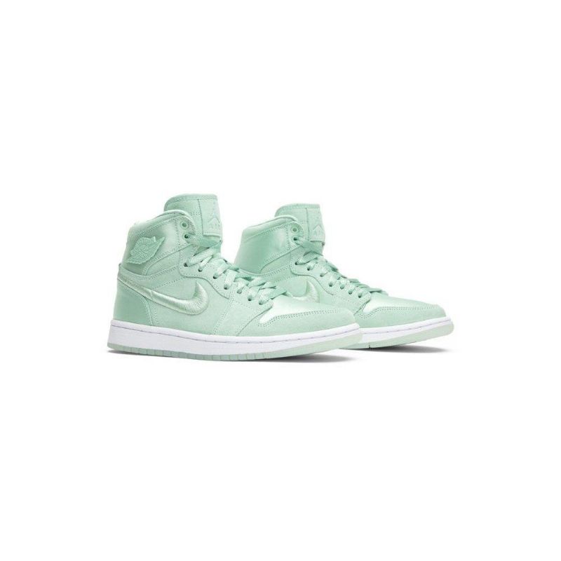 Air Jordan 1 Retro Høy Grønn Hvit Damesko
