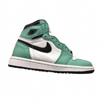 Air Jordan 1 Retro Høy Hvit Grønn Svarte Damesko