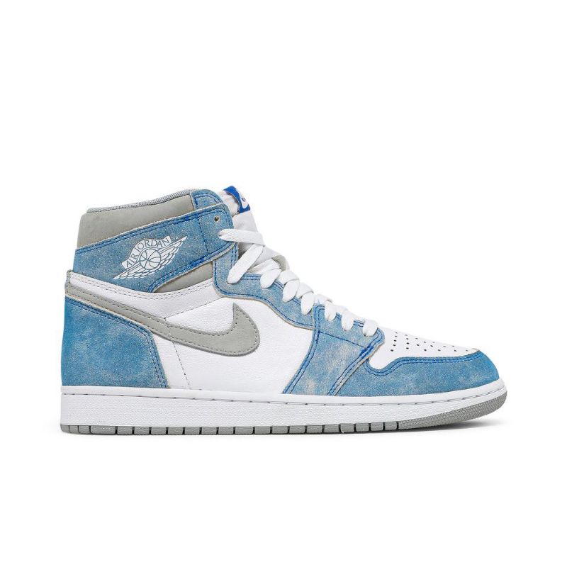 Air Jordan 1 Retro Høy Og Blå Grå Hvit Herresko